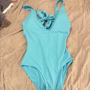 Blue One Piece Swimsuit
